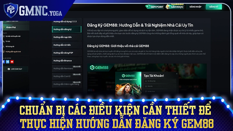Các thông tin cá nhân và thiết bị cần thiết trước khi bắt đầu tạo tài khoản
