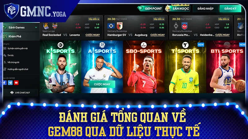 Đánh giá tổng quan về sân chơi trực tuyến Gem88